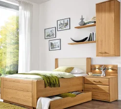 Discount Lido Bett eiche oder erle Klassisches Bettgestell