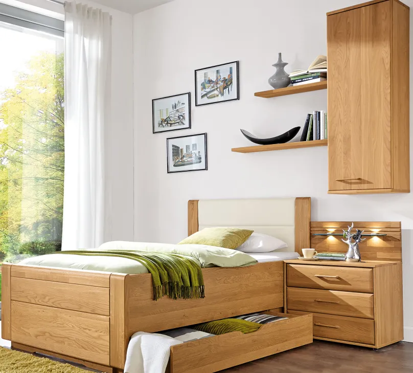 Discount Lido Bett eiche oder erle Klassisches Bettgestell