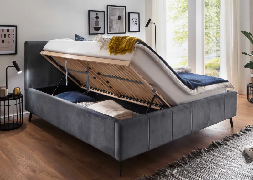 Outlet Lizzano Polsterbett mit Bettkasten Polsterbett