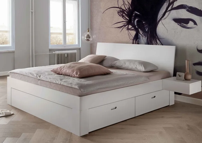 Sale Los Angeles Holzbett mit Stauraum Massivholzbett