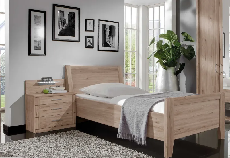 Outlet Luxor Einzelbett Klassisches Bettgestell