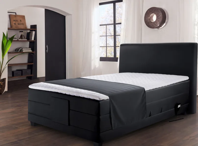 Clearance Madrid Boxspringbett 140x200 mit Motor Boxspringbett