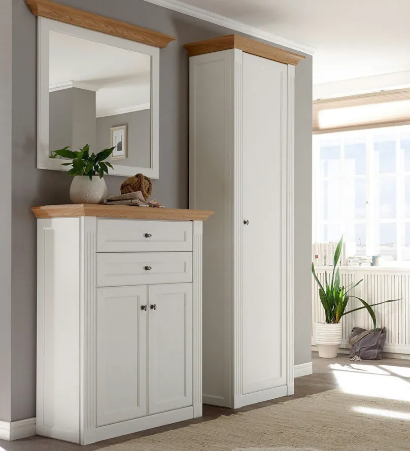 Best Maisonette Flurgarderobe Landhausstil Garderobenset