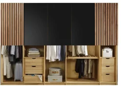 Discount Manhattan Kleiderschrank wildeiche Drehtürenschränke