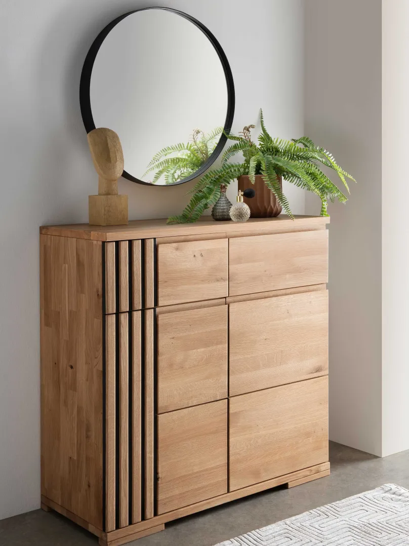 Discount Manhattan Kommode wildeiche massiv Kombikommode