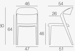 Best Marceau Kunststoffstühle 2er Set Stühle|Kunststoffstühle