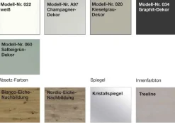 Sale Marlow Landhaus Kleiderschrank mit Spiegel Drehtürenschränke