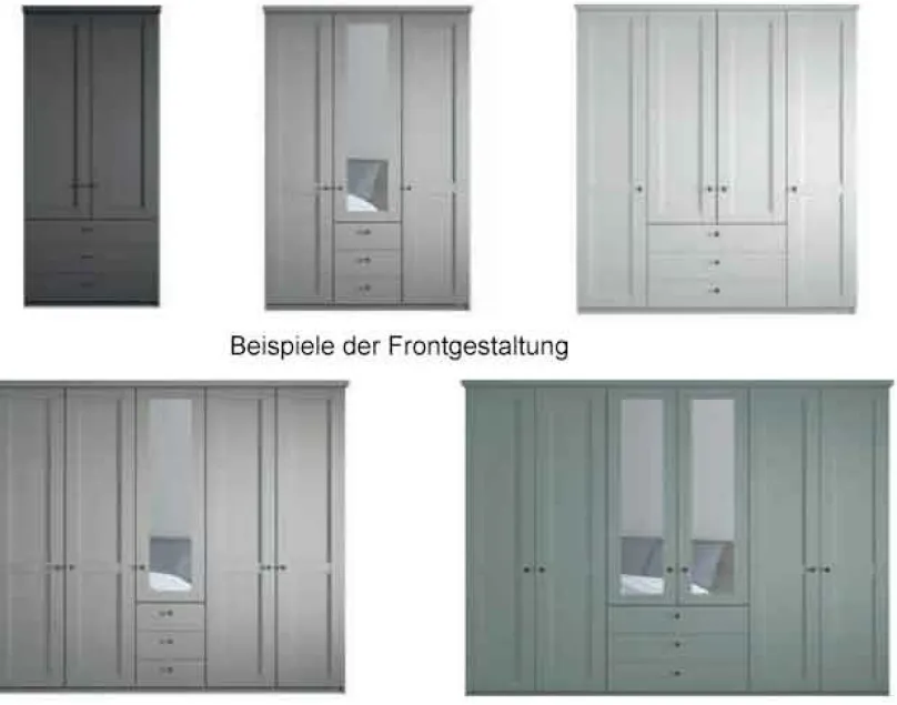 Clearance Marlow Landhaus Kleiderschrank mit Schubladen Drehtürenschränke