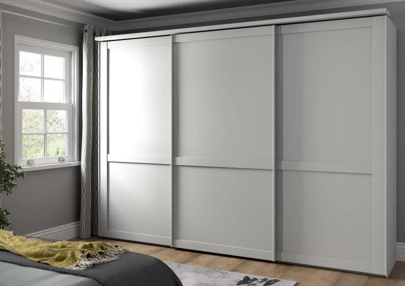 Clearance Marlow Landhaus Schwebetürenschrank Schlafzimmer Komplett