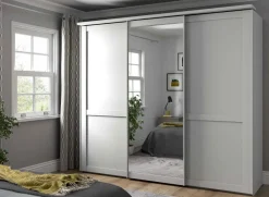 Clearance Marlow Landhaus Schwebetürenschrank Schlafzimmer Komplett