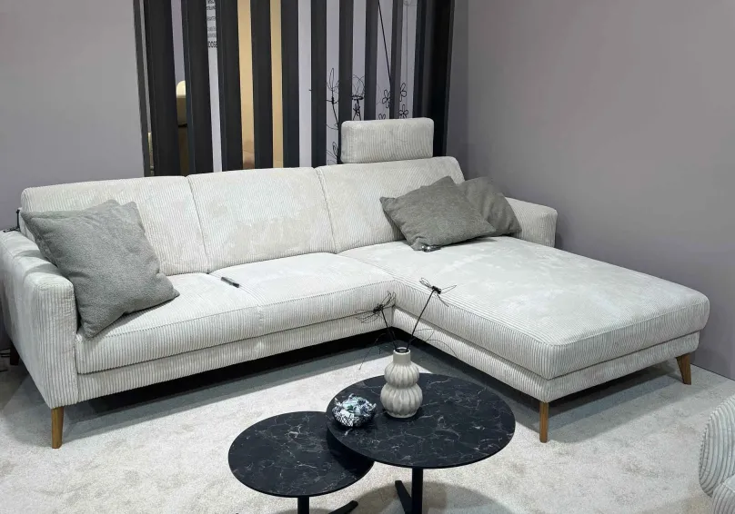 Discount Maximilian Sofa mit Ottomane Schlafsofa|Ecksofas