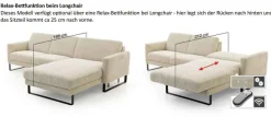 Clearance Maximilian Sofa mit Sitztiefenverstellung Schlafsofa|Ecksofas