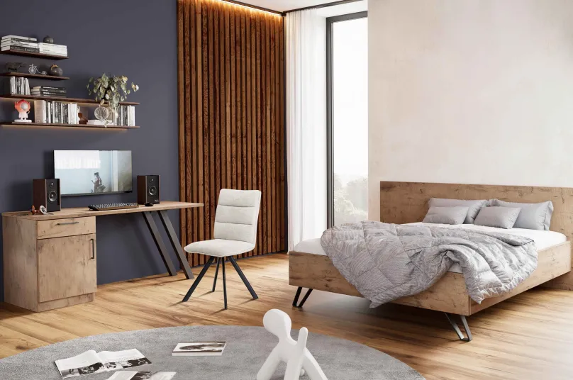 New Meran Einzelbett Jugendbett|Klassisches Bettgestell