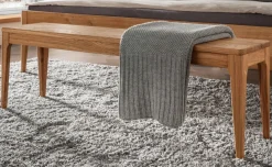 Meran Holzbett mit Polsterkopfteil Massivholzbett