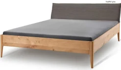 Meran Holzbett mit Polsterkopfteil Massivholzbett
