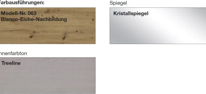 Mexiko Kleiderschrank mit Spiegel Drehtürenschränke