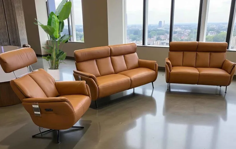 Hot Milano Ledersofa Relaxfunktion elektrisch Sofas