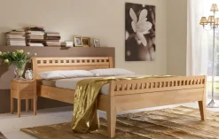Sale Modesto Bett kernbuche massiv Massivholzbett