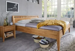Online Modesto Bett wildeiche Massivholzbett