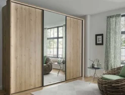 New Monaco Schwebetürenschrank mit Spiegel Schwebebetürenschränke