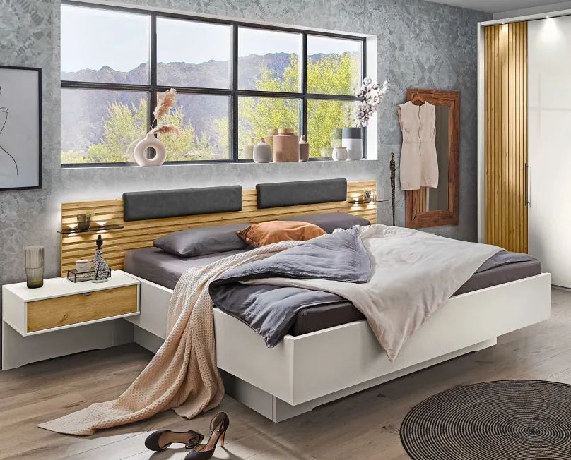 Discount Nevada Bett Kopfteil Lamellen Klassisches Bettgestell