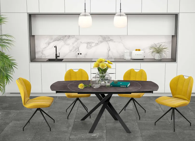 Best New York Drehstuhl Esszimmer 2er Set Stühle|Polsterstühle