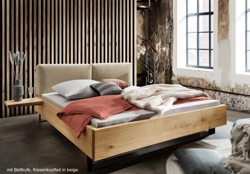 Outlet New York Holzbett 180x200 cm massiv Massivholzbett