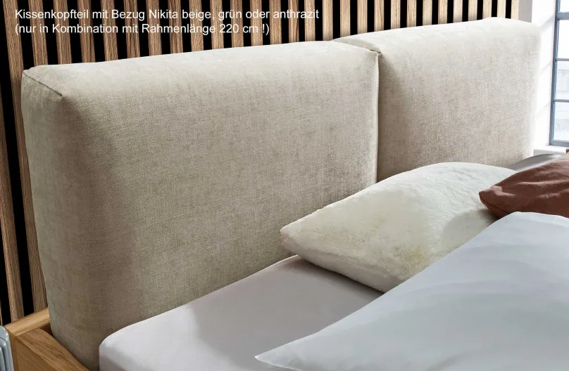 Outlet New York Holzbett 180x200 cm massiv Massivholzbett