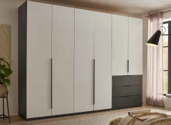 New Nuka Kleiderschrank grau Drehtürenschränke