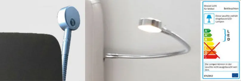 Clearance Omega Leselampe Bett Kopfteil Bettbeleuchtung