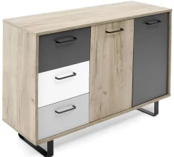 New Orlando günstige Kommode 120 cm mit Schubkästen u. Türen Sideboards|Anrichten