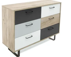 New Orlando günstige Schubladenkommode eiche Flurkommode|Sideboards