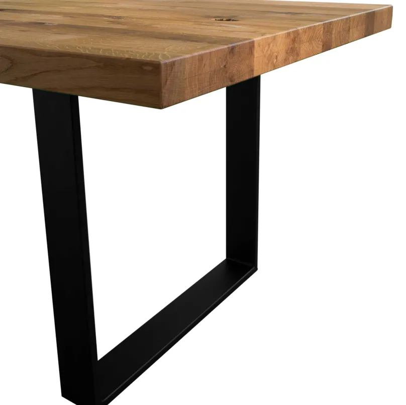 Outlet Oskar Massivholz Esstisch wildeiche vintage Esstische|Esstische