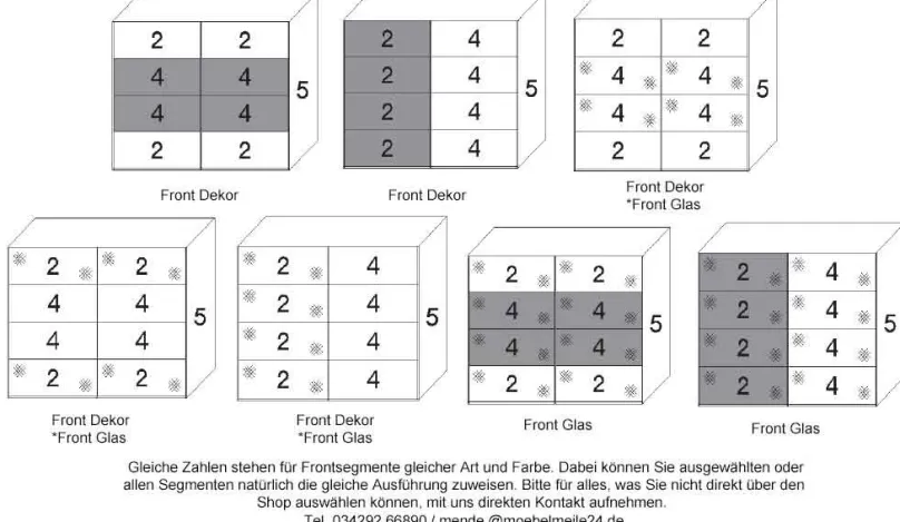 Paros Kleiderschrank mit Glastüren Schwebebetürenschränke