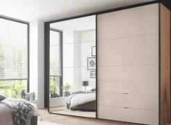 Outlet Paros Schwebetürenschrank mit Schubladen Schwebebetürenschränke