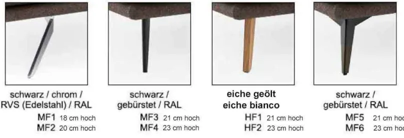 Outlet Phoenix Sofa mit Ottomane Ecksofas