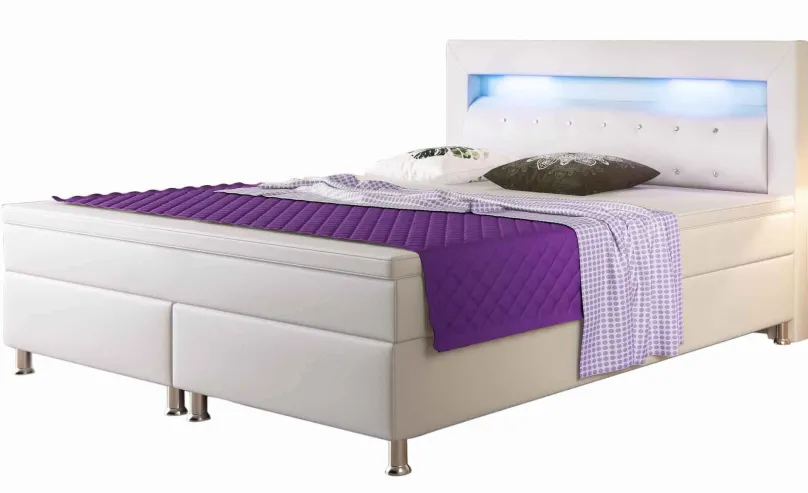 Outlet Polsterbett mit LED Polsterbett