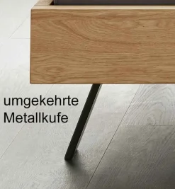 Outlet Redwood Holzbett mit Polsterkopfteil Massivholzbett