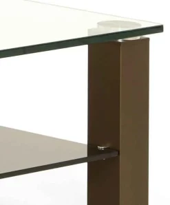 Sale Rimini Couchtisch bronze Glas Beistelltische|Couchtische