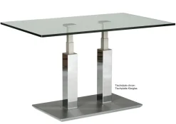 Sale Rimini Deluxe Couchtisch Glas chrom Beistelltische|Couchtische