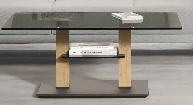 Hot Rimini Deluxe höhenverstellbarer Couchtisch Glas Couchtische