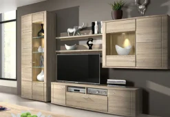 Discount RMI Siena moderne Anbauwand eiche individuell Wohnwände