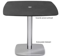 Best Triplex Couchtisch höhenverstellbar rund oder eckig 75 cm Beistelltische|Couchtische