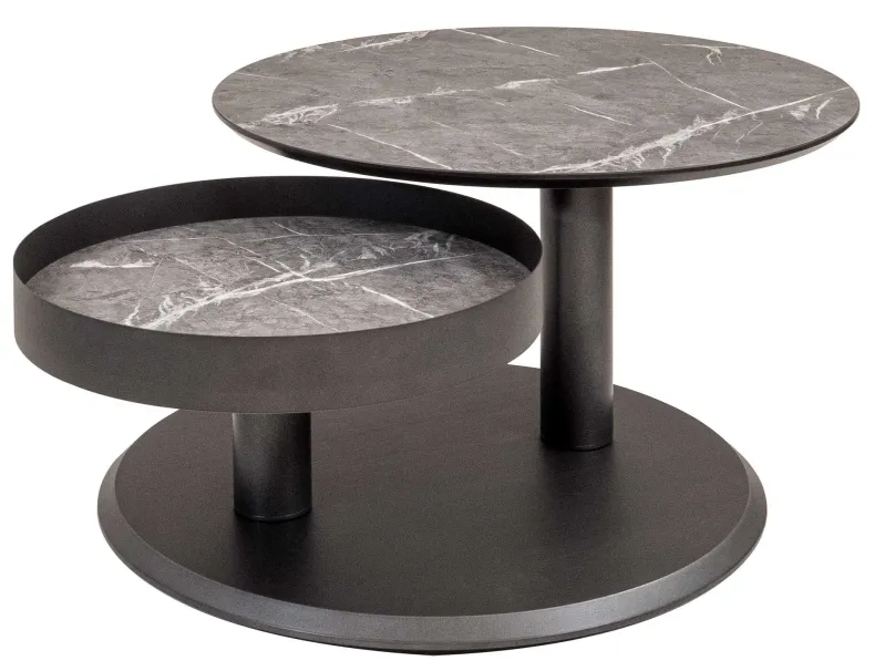 New 7503 runder Couchtisch mit Stauraum Couchtische