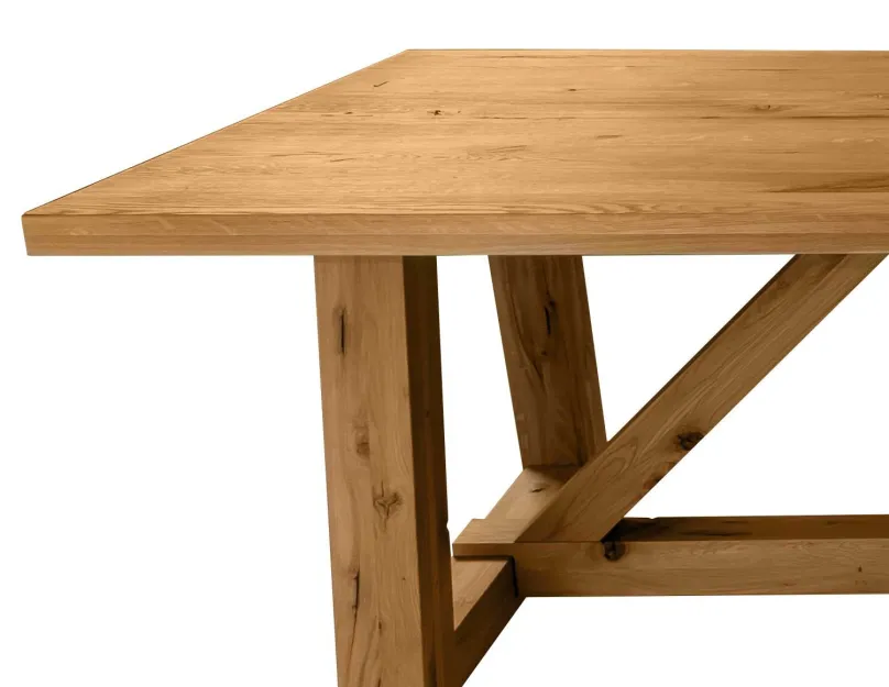 Sale Rustic Max rustikaler Massivholztisch rustic, wildeiche 200x100 / 220x100 cm Esstische|Esstische