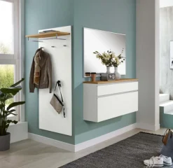 New SALEA Garderobe weiß modern Garderobenset