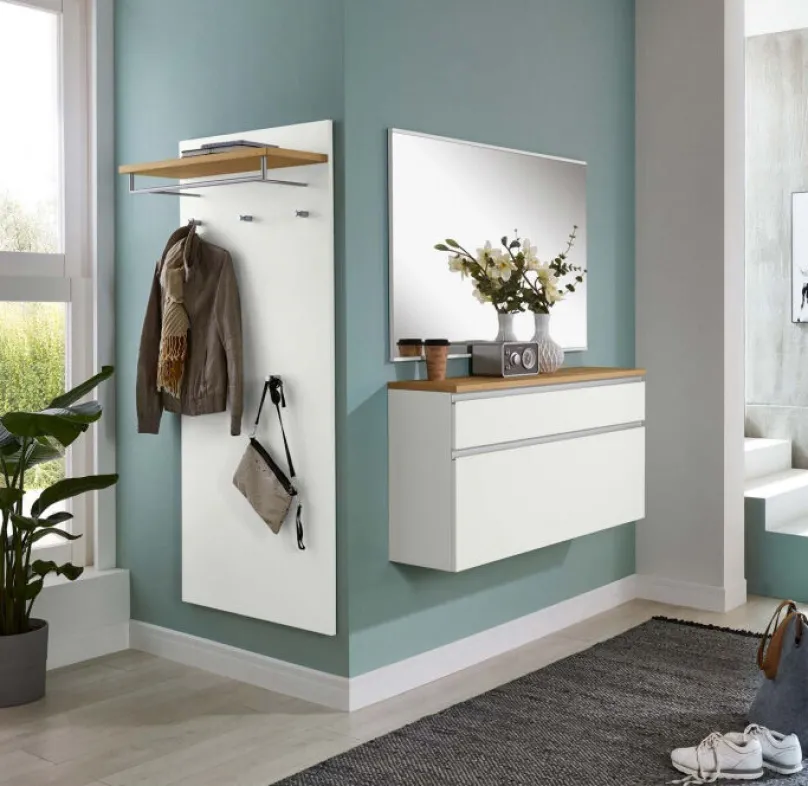 New SALEA Garderobe weiß modern Garderobenset