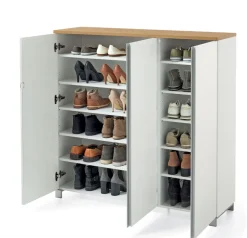 Outlet SALEA Schuhkommode weiß Flurkommode|Schuhschrank