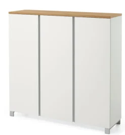 Outlet SALEA Schuhkommode weiß Flurkommode|Schuhschrank
