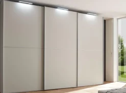Clearance Satino Linea Kleiderschrank Glas matt Schwebebetürenschränke